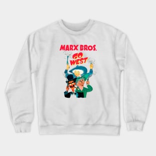 Marx Brothers Bros Go West Crewneck Sweatshirt